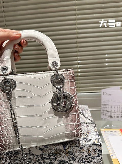 Christian Dior Niloticus Crocodile Himalaya Mini Lady Dior – Timeless Luxury