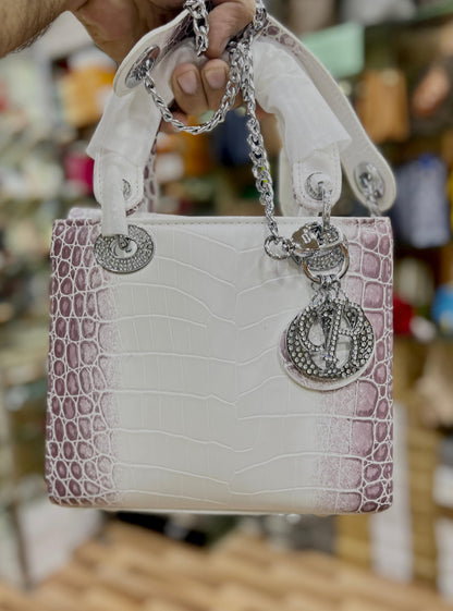 Christian Dior Niloticus Crocodile Himalaya Mini Lady Dior – Timeless Luxury