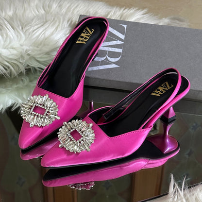 ZARA Women Kitty Heel – Elegant & Stylish (Pink)