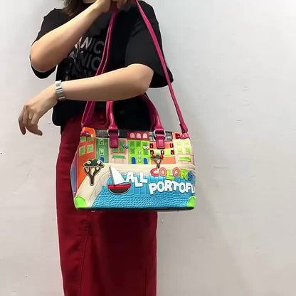 Bricciolini Women's Leather Bag – Elegant & Spacious