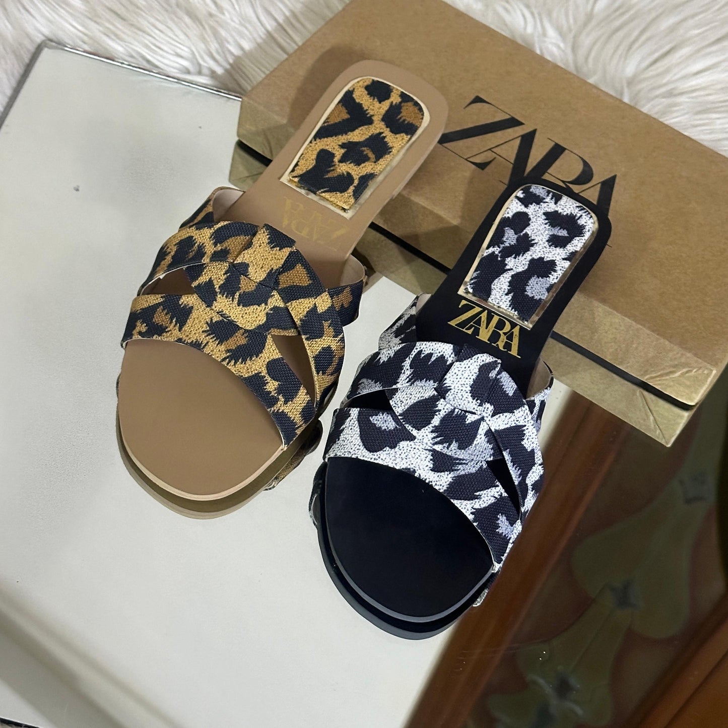 ZARA Women's Slippers – Effortless Style & Comfort (Brown)