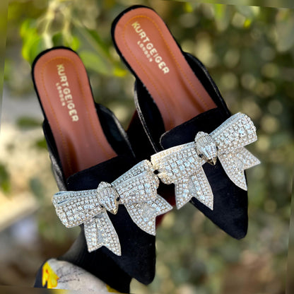 Kurt Geiger Women's Flat Mules – Chic & Comfortable (Black)