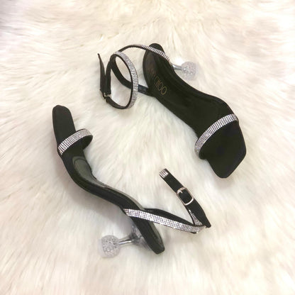 Jimmy Choo Women's Heels – Elegant & Timeless (Black/Silver)