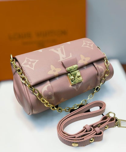 Louis Vuitton Women’s Bag – Elegant & Timeless Design (Pink/Peach)