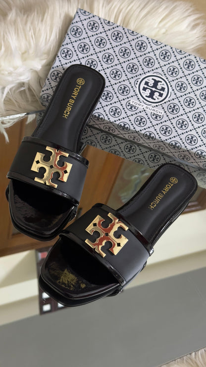 TORY BURCH RESTOCK – Women Flat Slippers (Black)