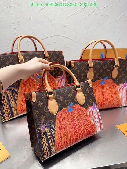 Louis Vuitton Women Tote Bag – Elegant & Spacious (Brown-Art)