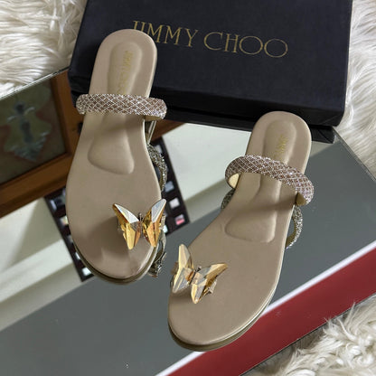 NEW ARRIVAL — Jimmy Choo Women's Slippers (Beige)