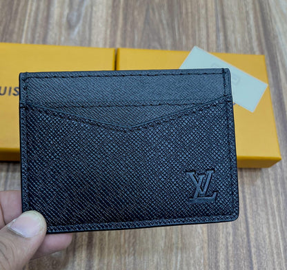 LOUIS VUITTON — Classic Monogram Card Holder (With Brand Box) (Black)