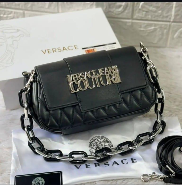 VERSACE — Luxury Chain Bag (Original Style | With Box & Dust Bag) (Black)