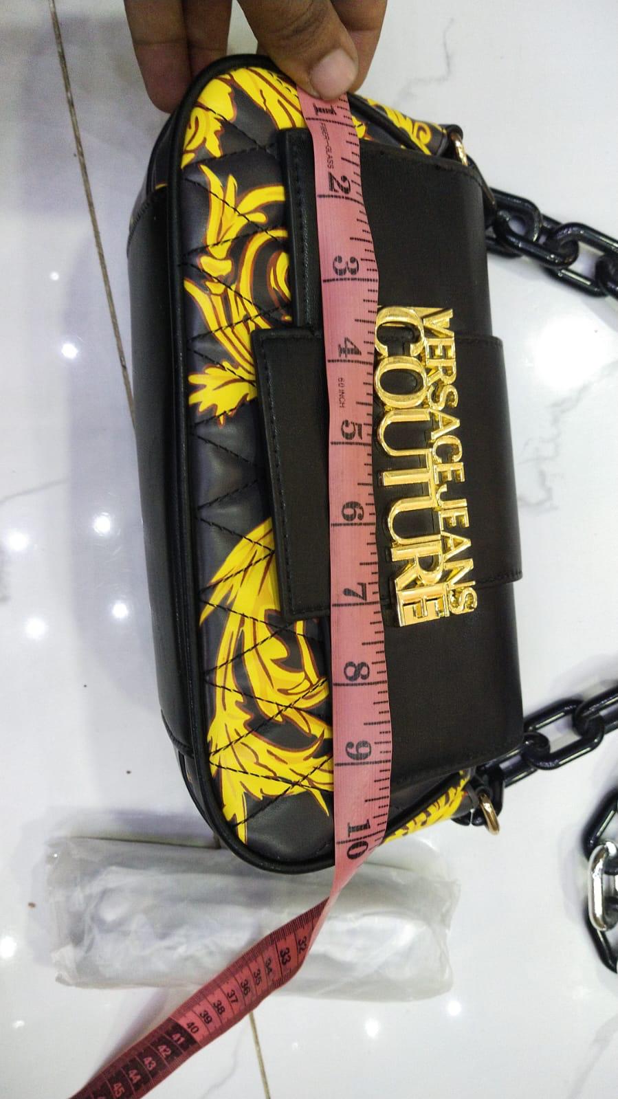 VERSACE — Luxury Chain Bag (Original Style | With Box & Dust Bag) (Golden & Black)