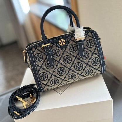 TORY BURCH — Women's Duffle Bag (Complete Branded Packaging) (Blue & Grey)