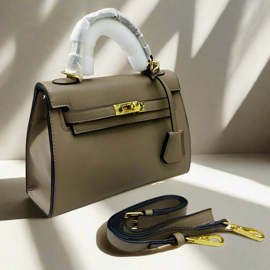 HERMÈS — Women's Leather Bag (Made in France | Premium Original Leather) (Grey)