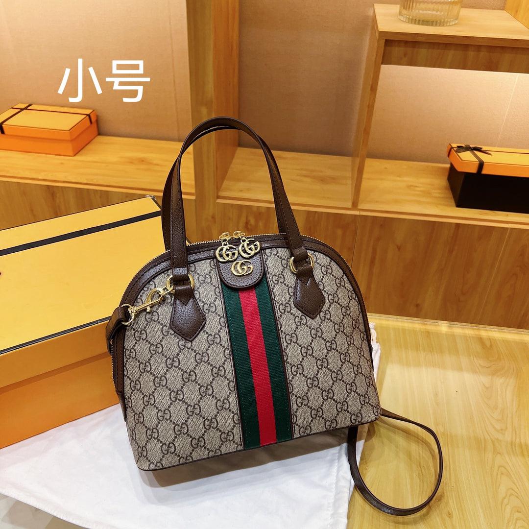 GUCCI — Women's Hand Bag with Long Belt (Full Branded Packaging) (Beige & Brown)