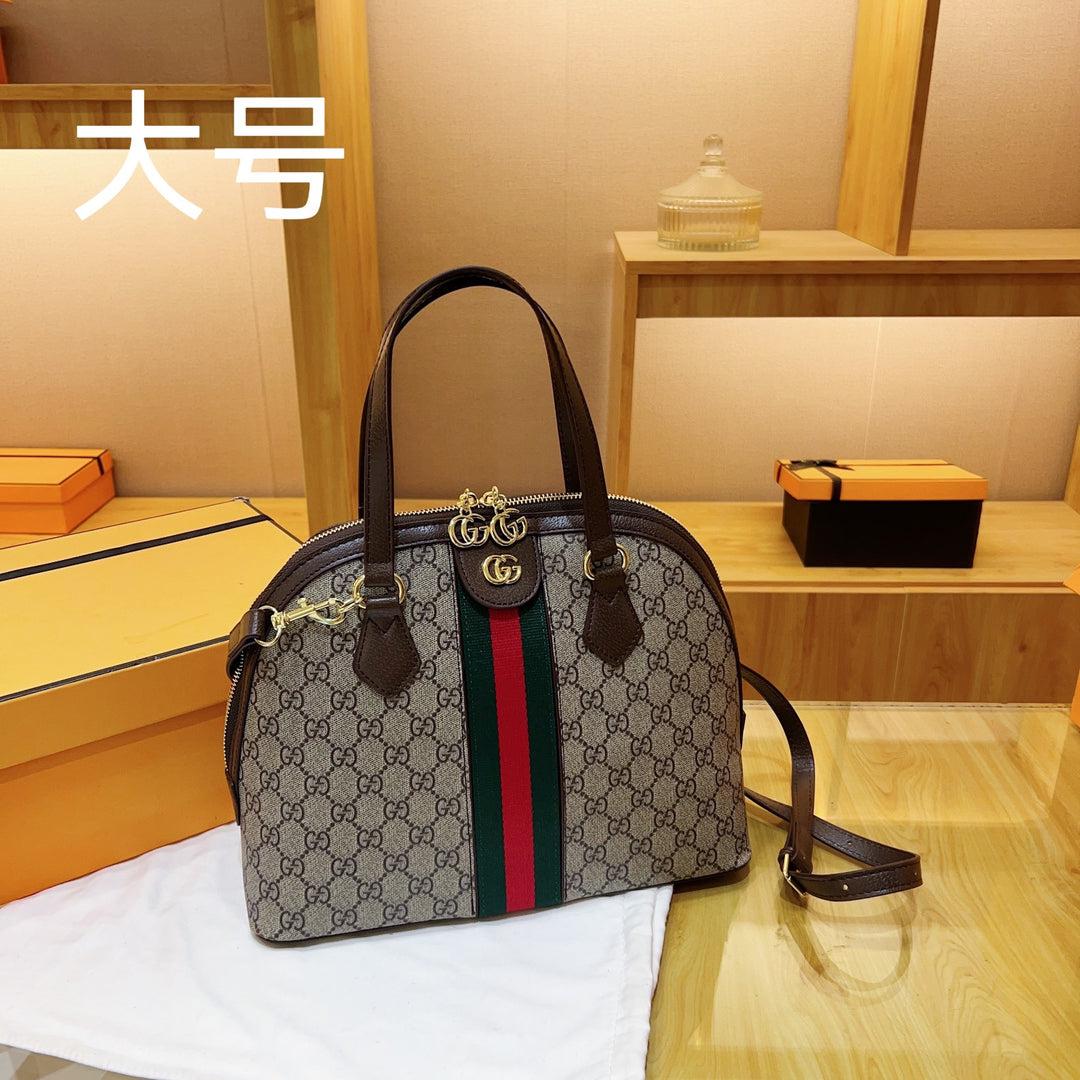 GUCCI — Women's Hand Bag with Long Belt (Full Branded Packaging) (Beige & Brown)