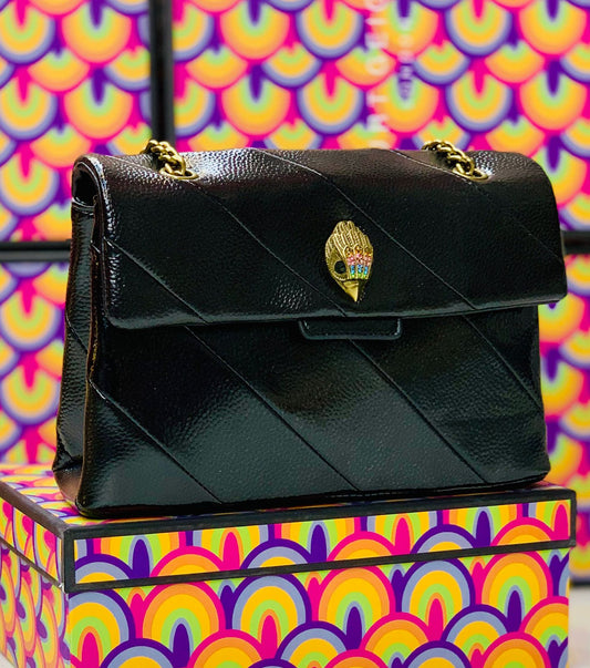 KURT GEIGER — Official Model Handbag (New Design | Premium Quality | With Box & Dust Bag) (Black)