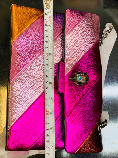 KURT GEIGER — Official Model Handbag (New Design | Premium Quality | With Box & Dust Bag) (Purple with Mix Colors)