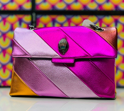 KURT GEIGER — Official Model Handbag (New Design | Premium Quality | With Box & Dust Bag) (Purple with Mix Colors)