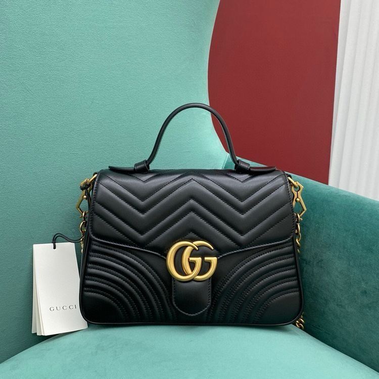 GUCCI — Cross Shoulder Bag (With Full Branding | Brand Box & Dustbag Included) (Black)