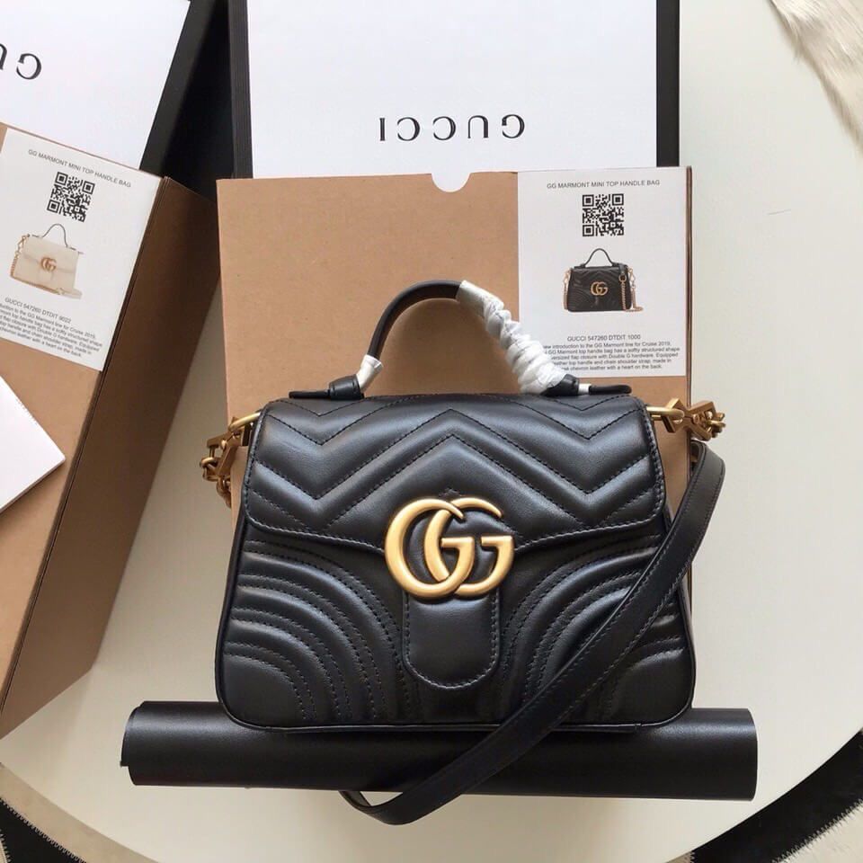 GUCCI — Cross Shoulder Bag (With Full Branding | Brand Box & Dustbag Included) (Black)