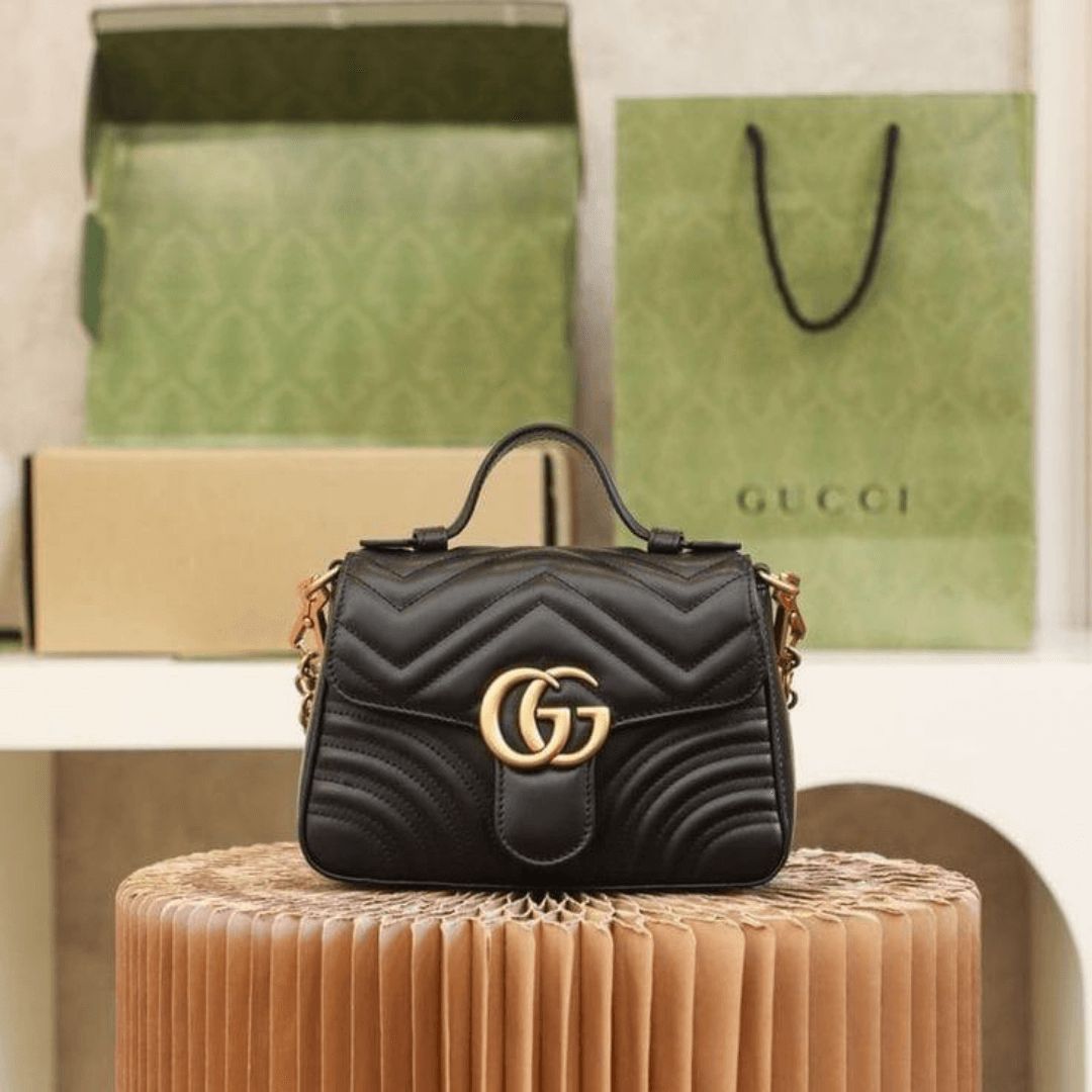 GUCCI — Cross Shoulder Bag (With Full Branding | Brand Box & Dustbag Included) (Black)