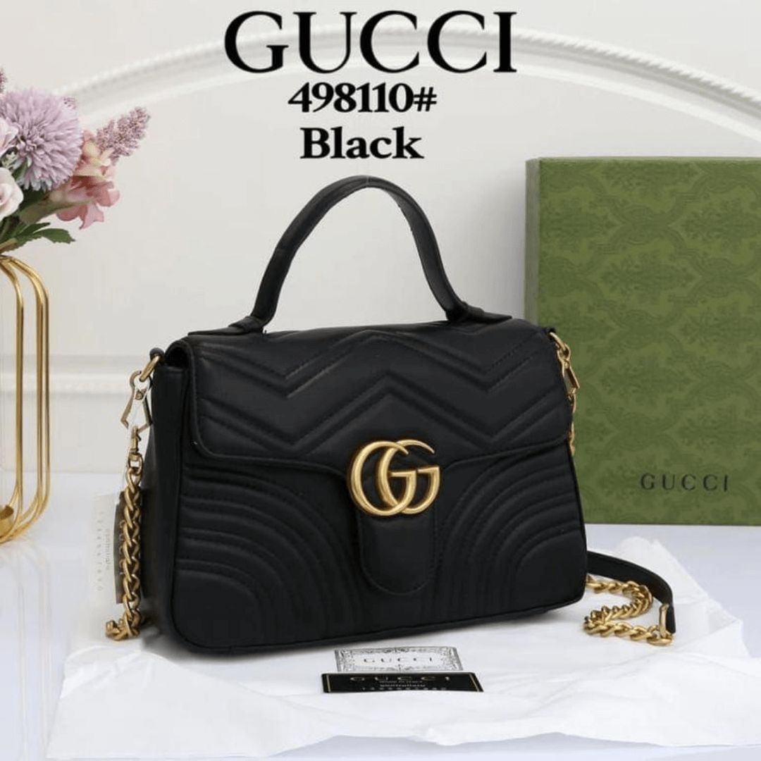 GUCCI — Cross Shoulder Bag (With Full Branding | Brand Box & Dustbag Included) (Black)