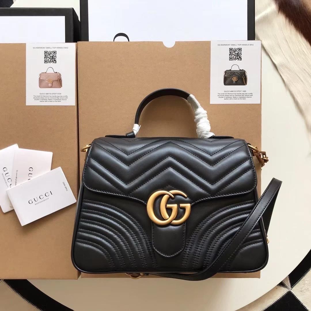 GUCCI — Cross Shoulder Bag (With Full Branding | Brand Box & Dustbag Included) (Black)