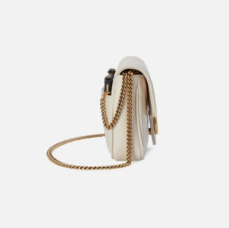 GUCCI — 2pc Designer Crossbody & Wallet Set (Original Leather | Master Series) (White)