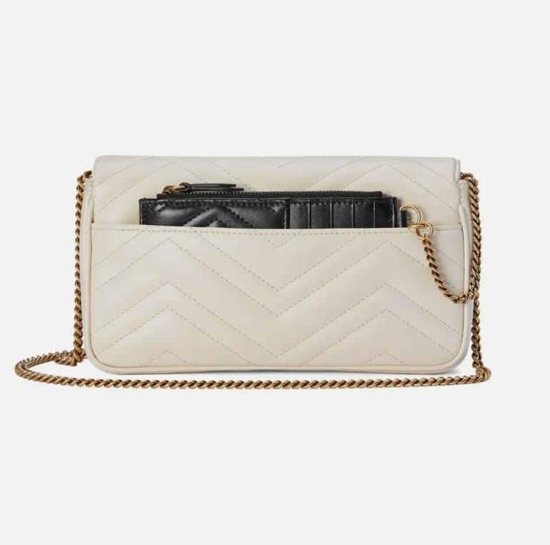 GUCCI — 2pc Designer Crossbody & Wallet Set (Original Leather | Master Series) (White)