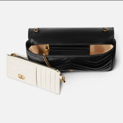 GUCCI — 2pc Designer Crossbody & Wallet Set (Original Leather | Master Series) (Black)