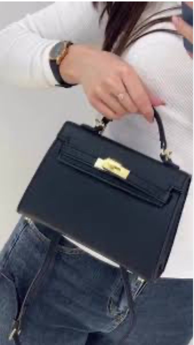 HERMÈS — Mini Kelly Bag (New Design | Premium Quality | With Dust Bag & Box) (Black)
