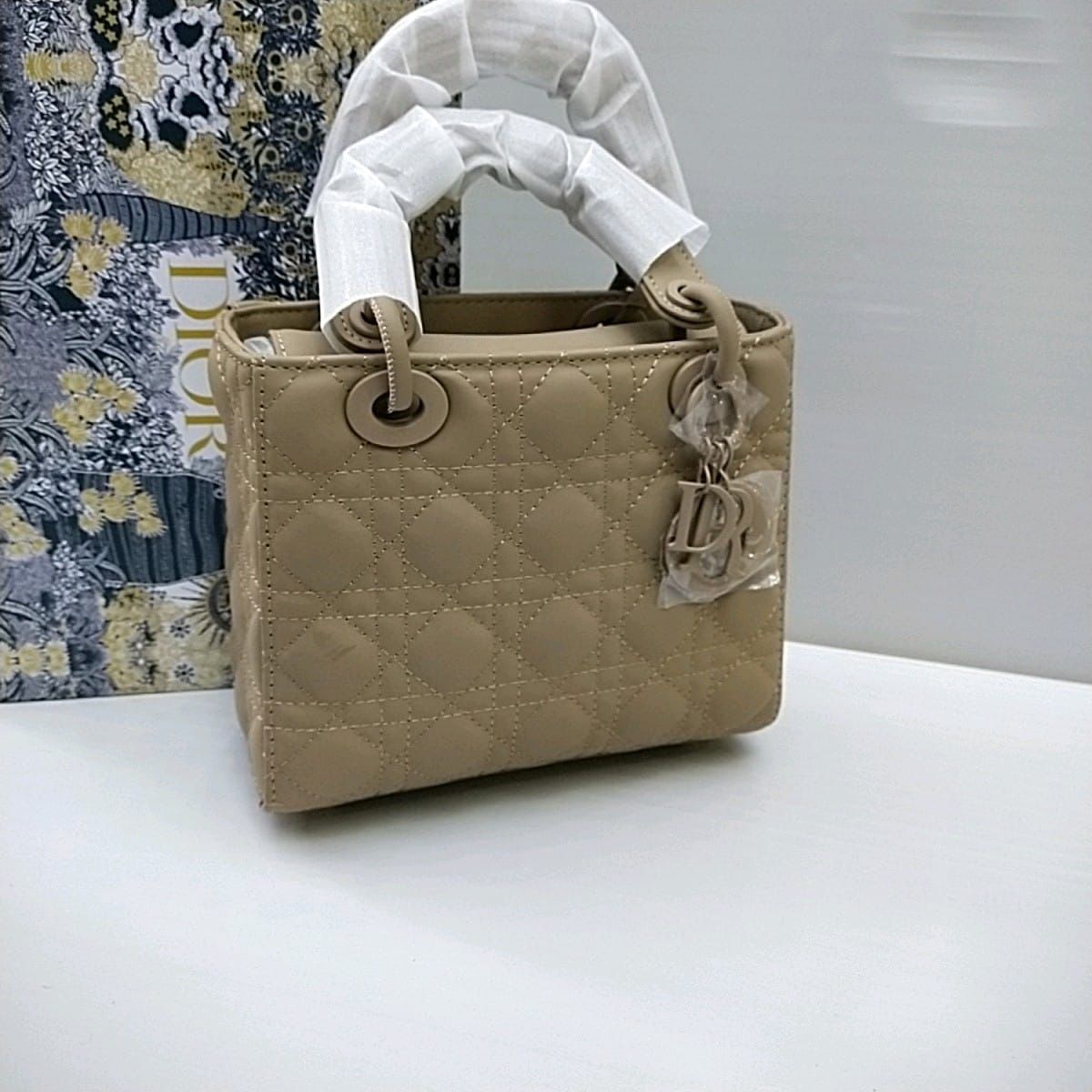 DIOR — Women's Premium Leather Bag (Same as Original | With Dust Bag & Brand Box) (Beige)