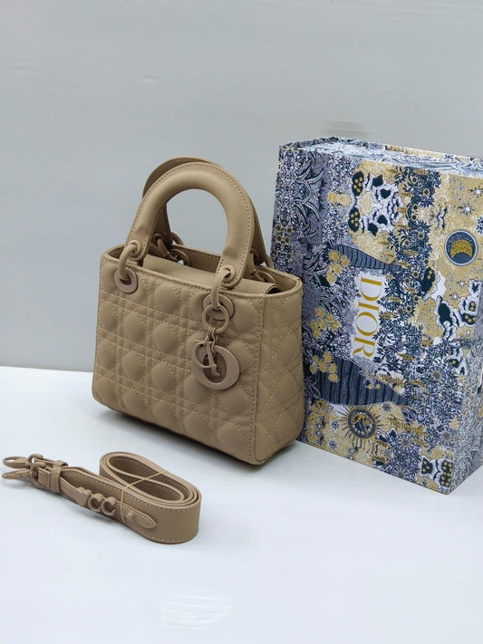 DIOR — Women's Premium Leather Bag (Same as Original | With Dust Bag & Brand Box) (Beige)
