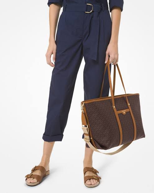 MICHAEL KORS — Printed Women's Handbag 2PC Set (AAA Quality | With Dust Bag & Brand Card) (Brown)