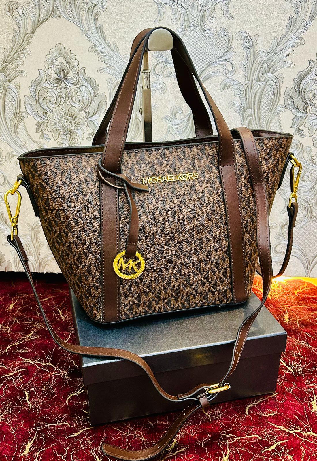 MICHAEL KORS — Women's Mini Tote Bag (2 Colors | Discounted Price) (Brown)