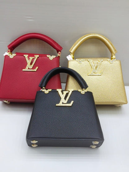 LOUIS VUITTON — Mini Capucines (AAA Swiss Copy | Mirror Quality | With Dust Bag) (Red)