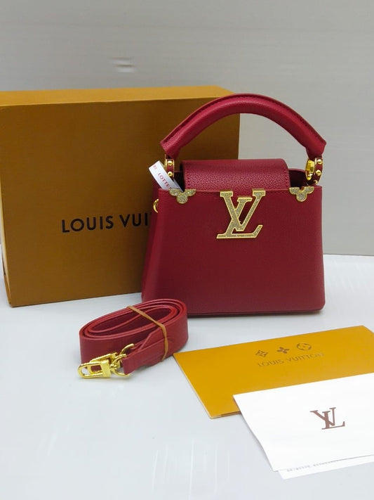 LOUIS VUITTON — Mini Capucines (AAA Swiss Copy | Mirror Quality | With Dust Bag) (Red)
