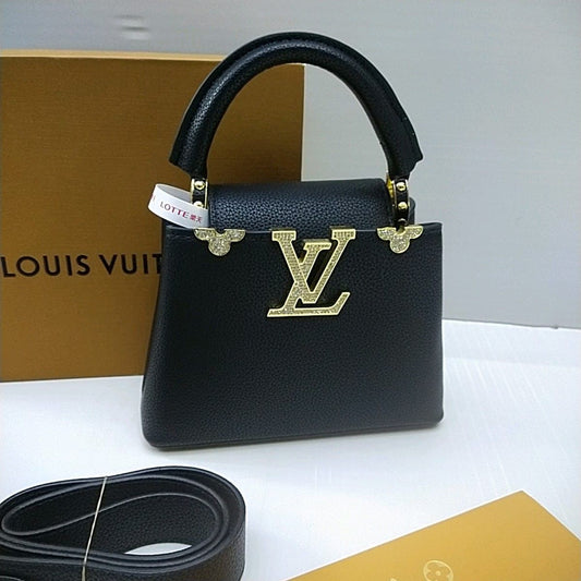 LOUIS VUITTON — Mini Capucines (AAA Swiss Copy | Mirror Quality | With Dust Bag) (Black)