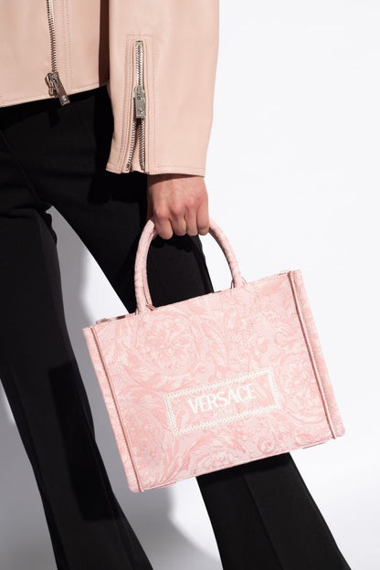 VERSACE — Embroidered Women's Handbag (Master Quality | Full Branding | Premium Finish) (Pink)