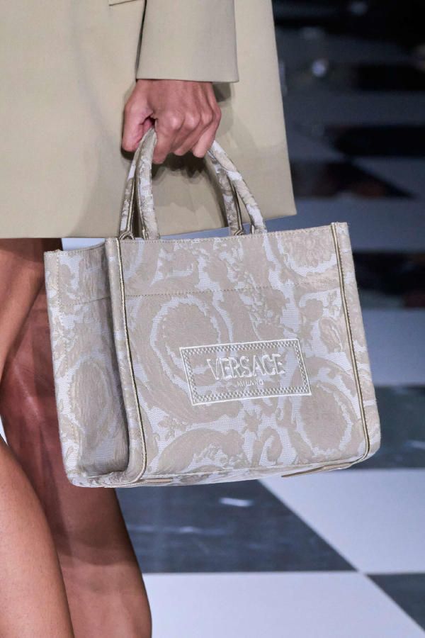 VERSACE — Embroidered Women's Handbag (Master Quality | Full Branding | Premium Finish) (Beige)
