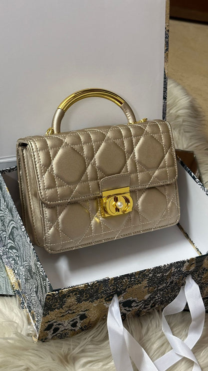 DIOR — Medium Women's Bag (High Quality | Same As Original | Full Dior Packaging) (Golden)