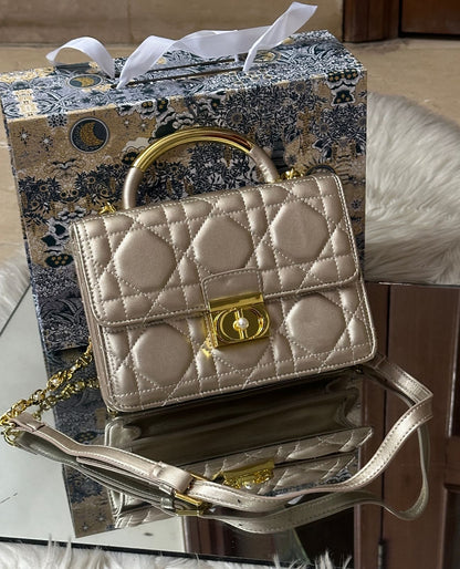 DIOR — Medium Women's Bag (High Quality | Same As Original | Full Dior Packaging) (Golden)