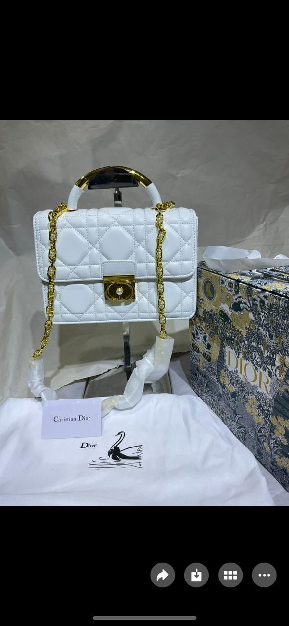 DIOR — Medium Women's Bag (High Quality | Same As Original | Full Dior Packaging) (White)