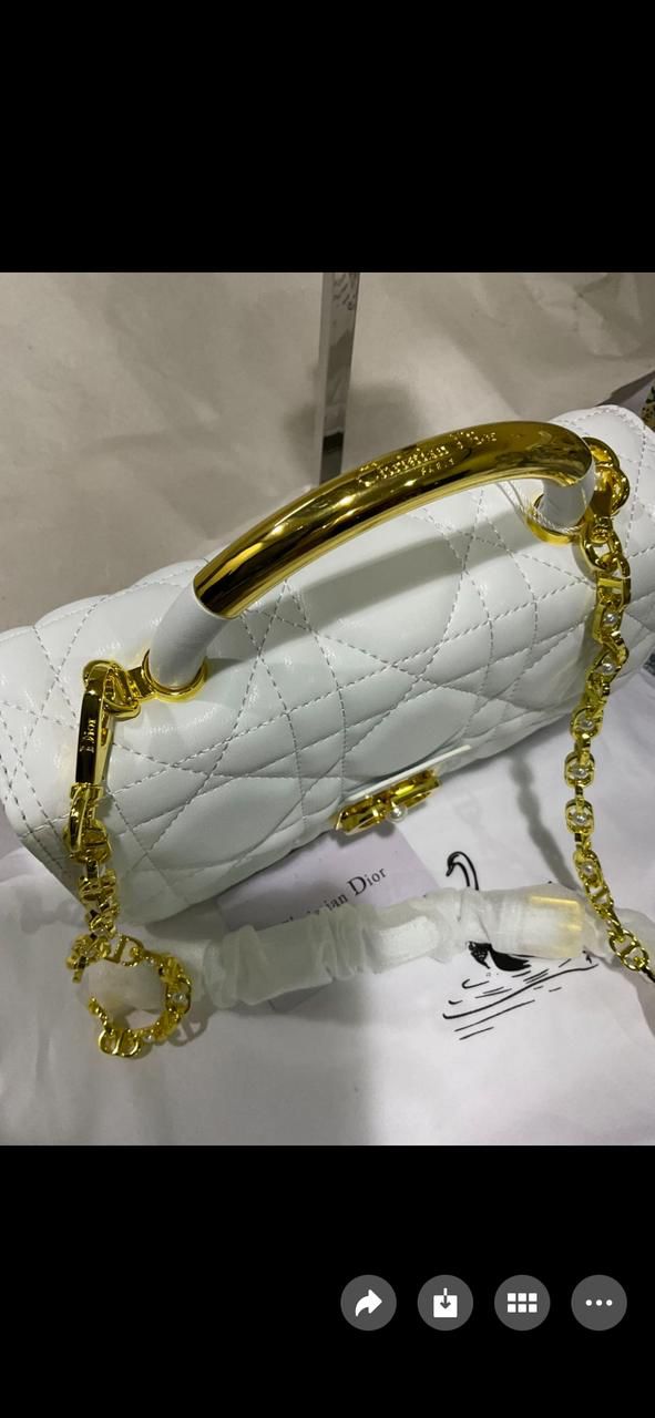 DIOR — Medium Women's Bag (High Quality | Same As Original | Full Dior Packaging) (White)