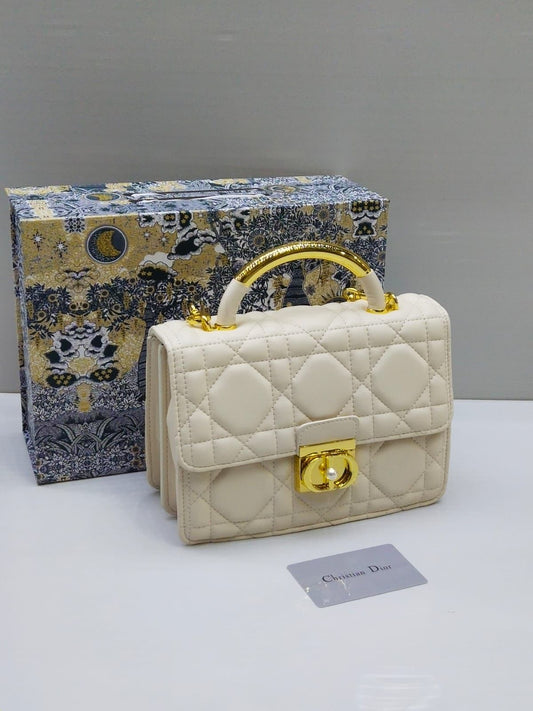 DIOR — Medium Women's Bag (High Quality | Same As Original | Full Dior Packaging) (Cream)