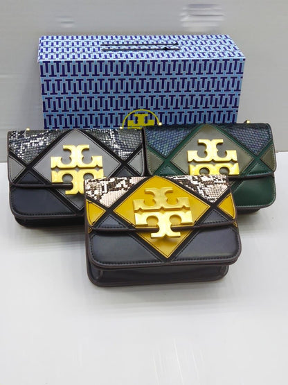 Tory Burch — Women's Spacious Handbag (Master Quality | Logo Detail | Brand Packaging) (Golen Black)