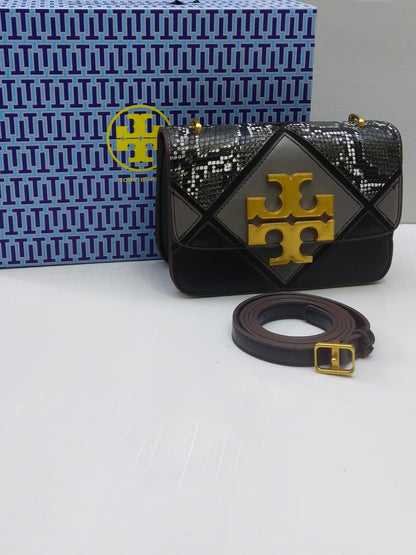 Tory Burch — Women's Spacious Handbag (Master Quality | Logo Detail | Brand Packaging) (Silver Black)