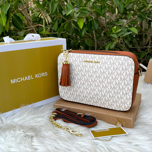 Michael Kors — Women's Crossbody Bag (Master Quality | Full Branding | Magnetic Box) (White)