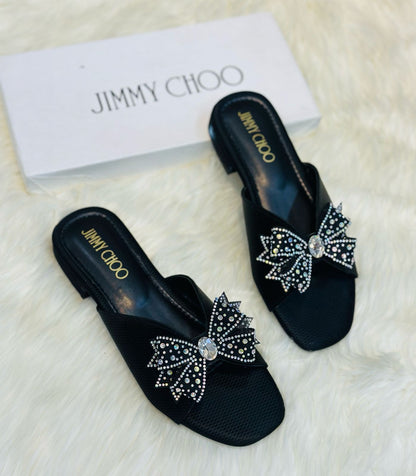 Jimmy Choo — Women's Off Heel (Elegant Design | Premium Quality | Brand Box Included) (Black)