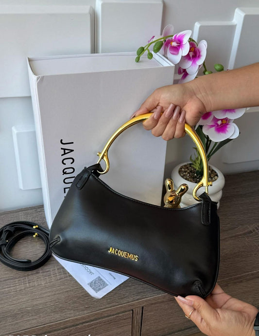 Jacquemus — Le Bisou Mousqueton Bag (Gold-Tone Hardware | Luxury Packaging) (Black)