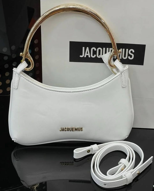Jacquemus — Le Bisou Mousqueton Bag (Gold-Tone Hardware | Luxury Packaging) (White)